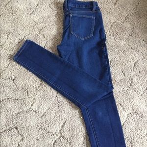 Deep blue skinny jeans